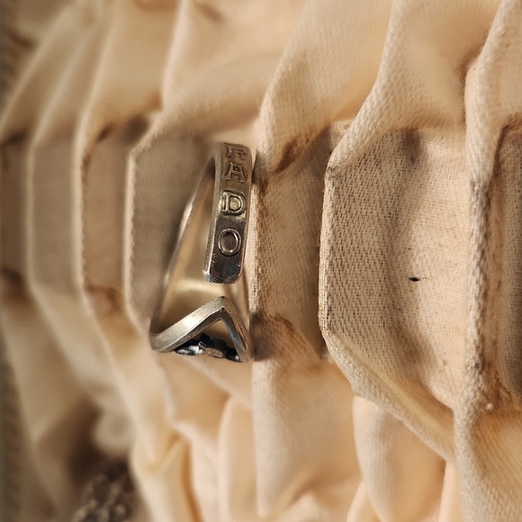 OPENWORK FLORAL COLORADO Artisan Made Antique Spoon Ring Sz 10 - Picture 2 of 8